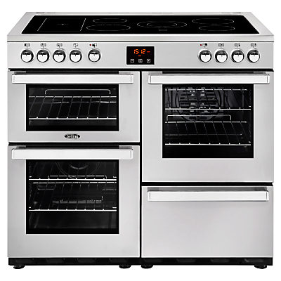 Belling Cookcentre 100E Electric Range Cooker with Ceramic Hob Professional Stainless Steel Belling Cookcentre 100E Electric Range Cooker with Ceramic Hob Professional Stainless Steel